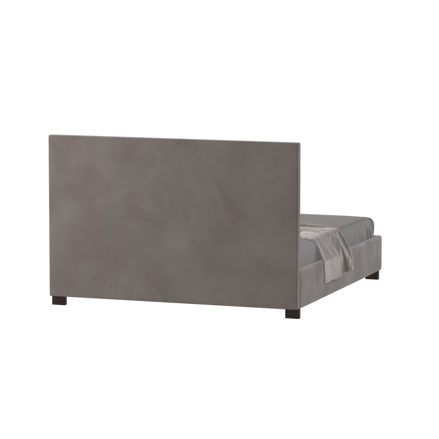 Ava High Headboard Bed in Luxe Fabric
