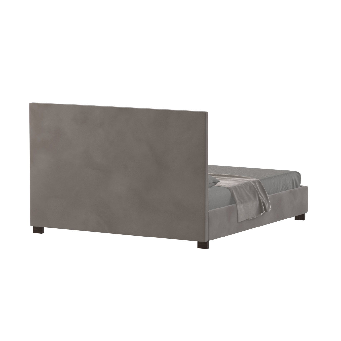 Ava High Headboard Bed in Luxe Fabric