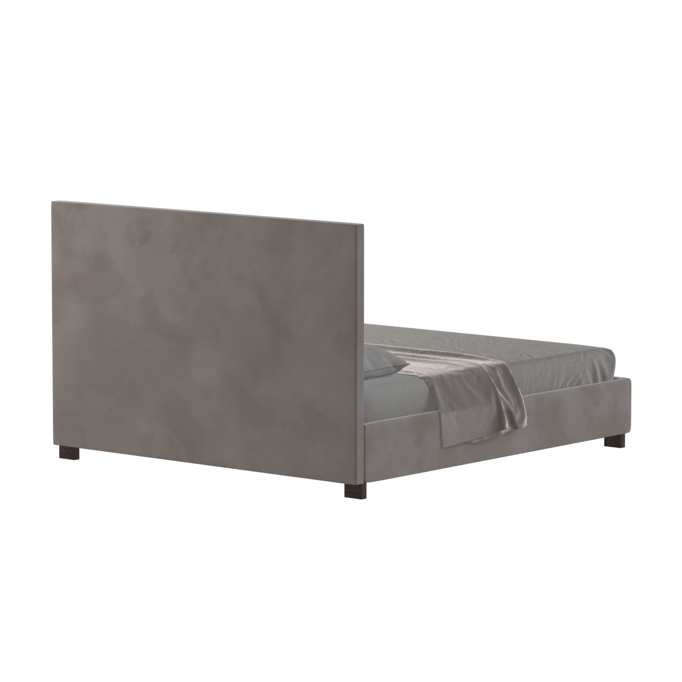 Ava High Headboard Bed in Luxe Fabric