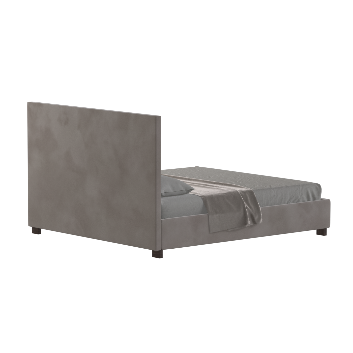 Ava High Headboard Bed in Luxe Fabric