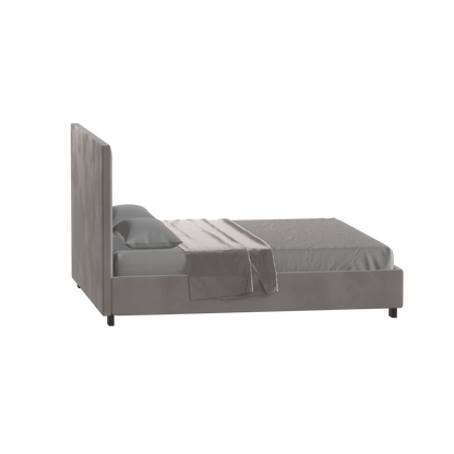 Ava High Headboard Bed in Luxe Fabric
