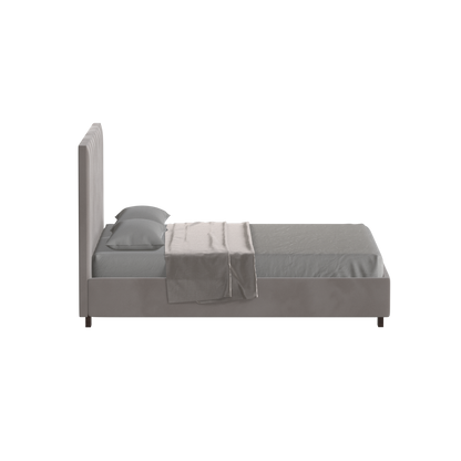 Ava High Headboard Bed in Luxe Fabric
