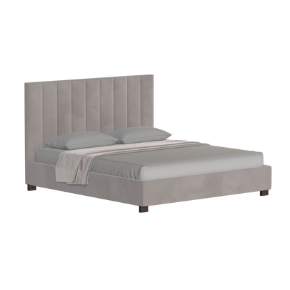 Ava High Headboard Bed in Luxe Fabric