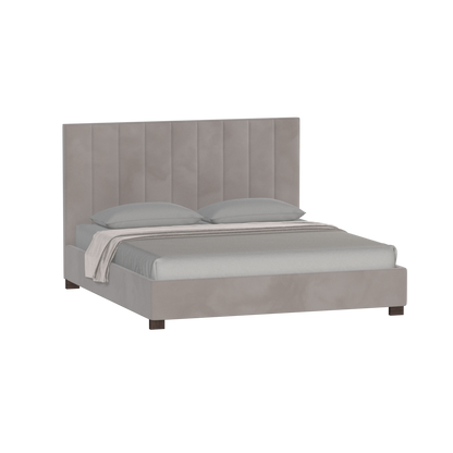 Ava High Headboard Bed in Luxe Fabric