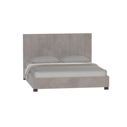 Ava High Headboard Bed in Luxe Fabric