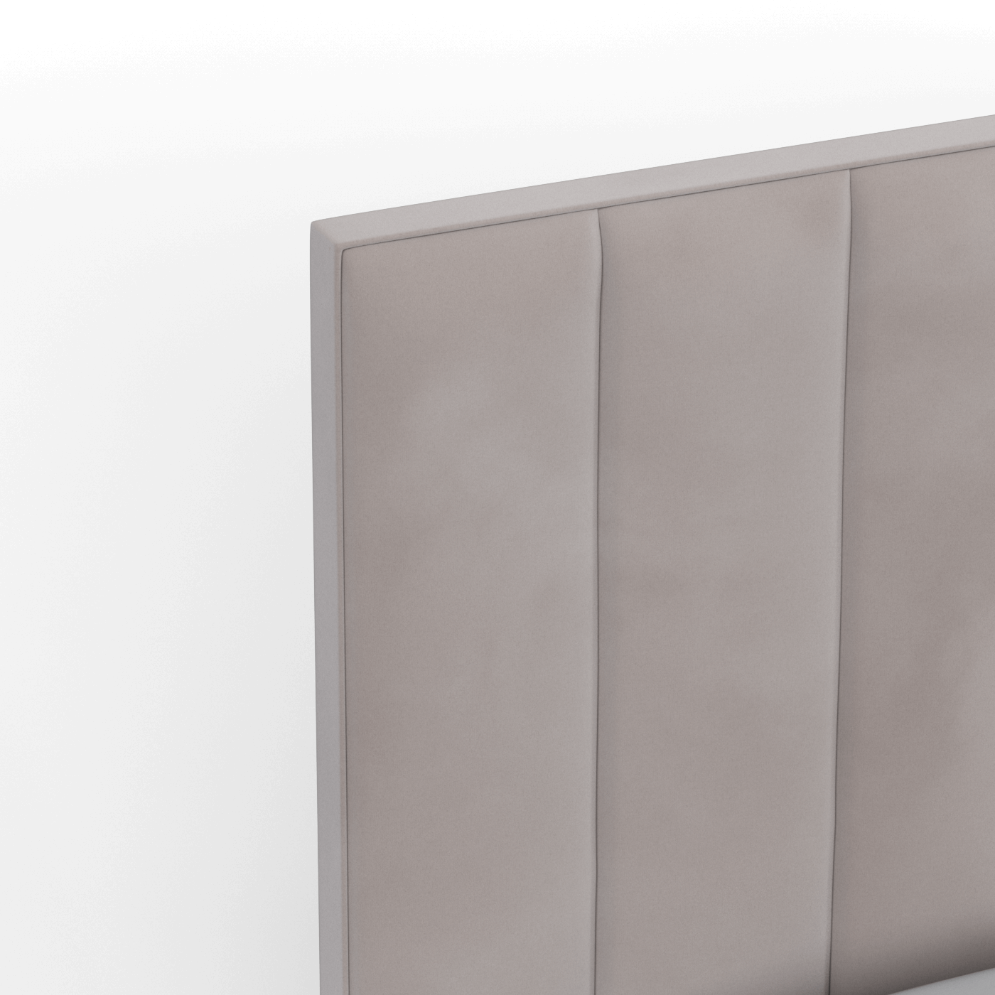 Ava High Headboard Bed in Luxe Fabric