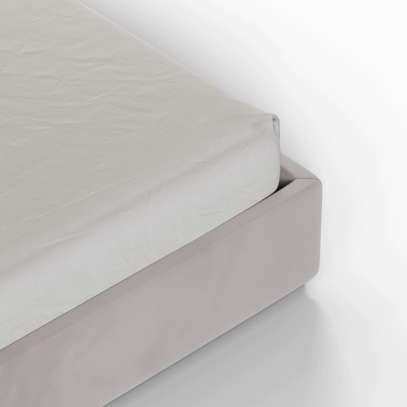Ava High Headboard Bed in Luxe Fabric