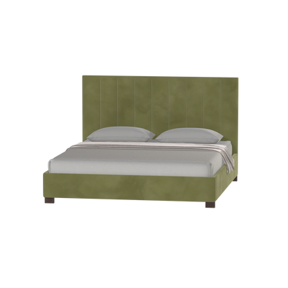 Ava High Headboard Bed in Luxe Fabric