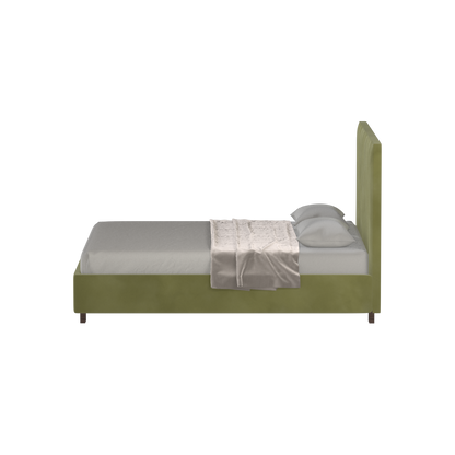 Ava High Headboard Bed in Luxe Fabric