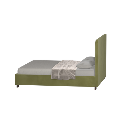 Ava High Headboard Bed in Luxe Fabric