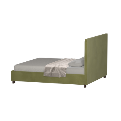 Ava High Headboard Bed in Luxe Fabric