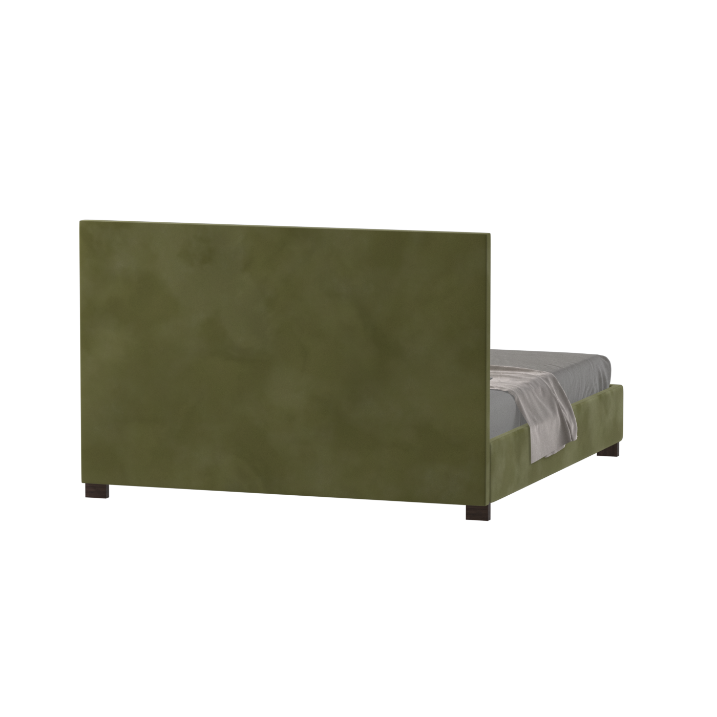 Ava High Headboard Bed in Luxe Fabric