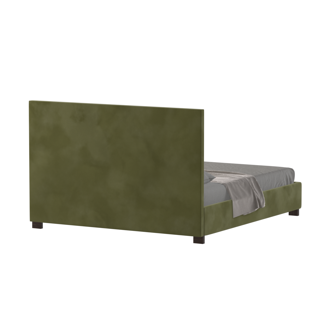 Ava High Headboard Bed in Luxe Fabric