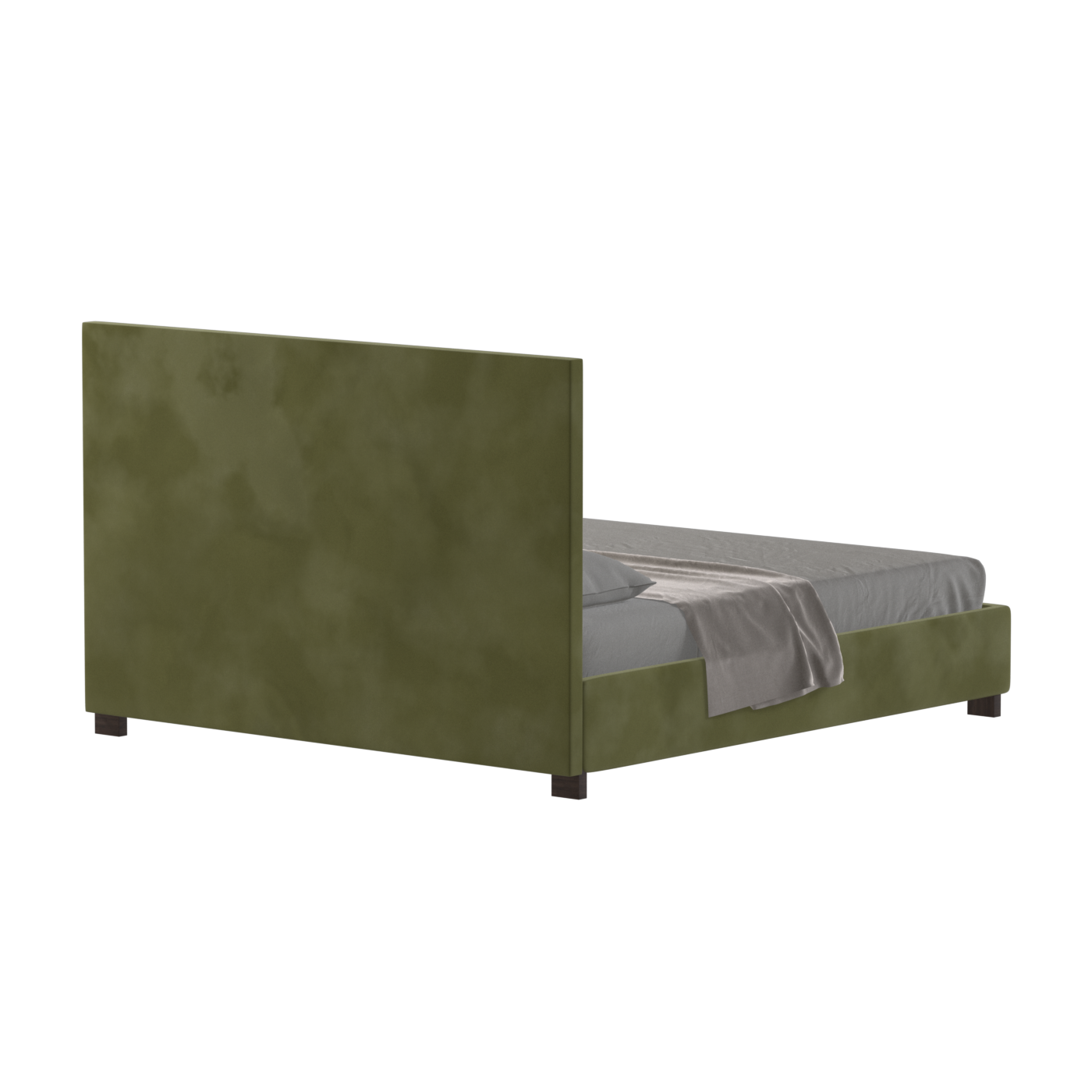 Ava High Headboard Bed in Luxe Fabric