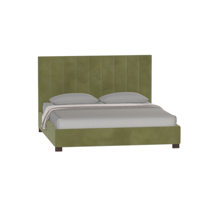 Ava High Headboard Bed in Luxe Fabric