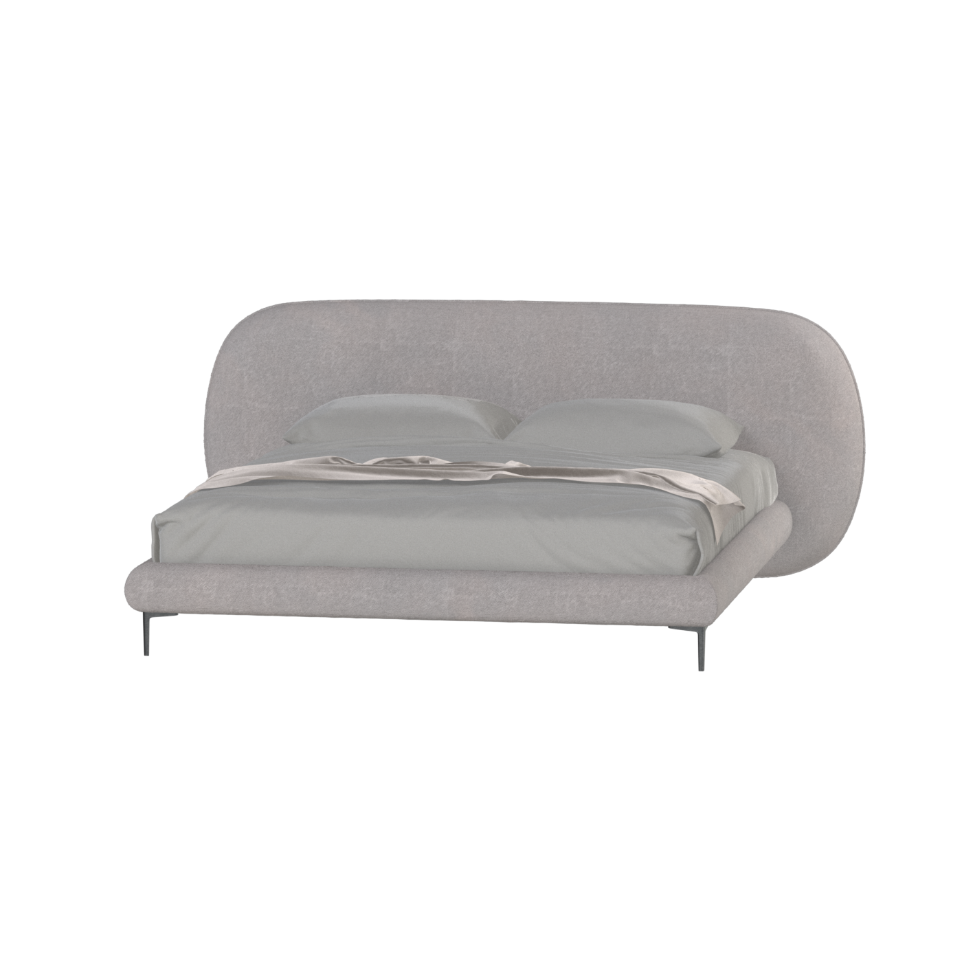 Bolzano Upholstered Bed with Curved Headboard