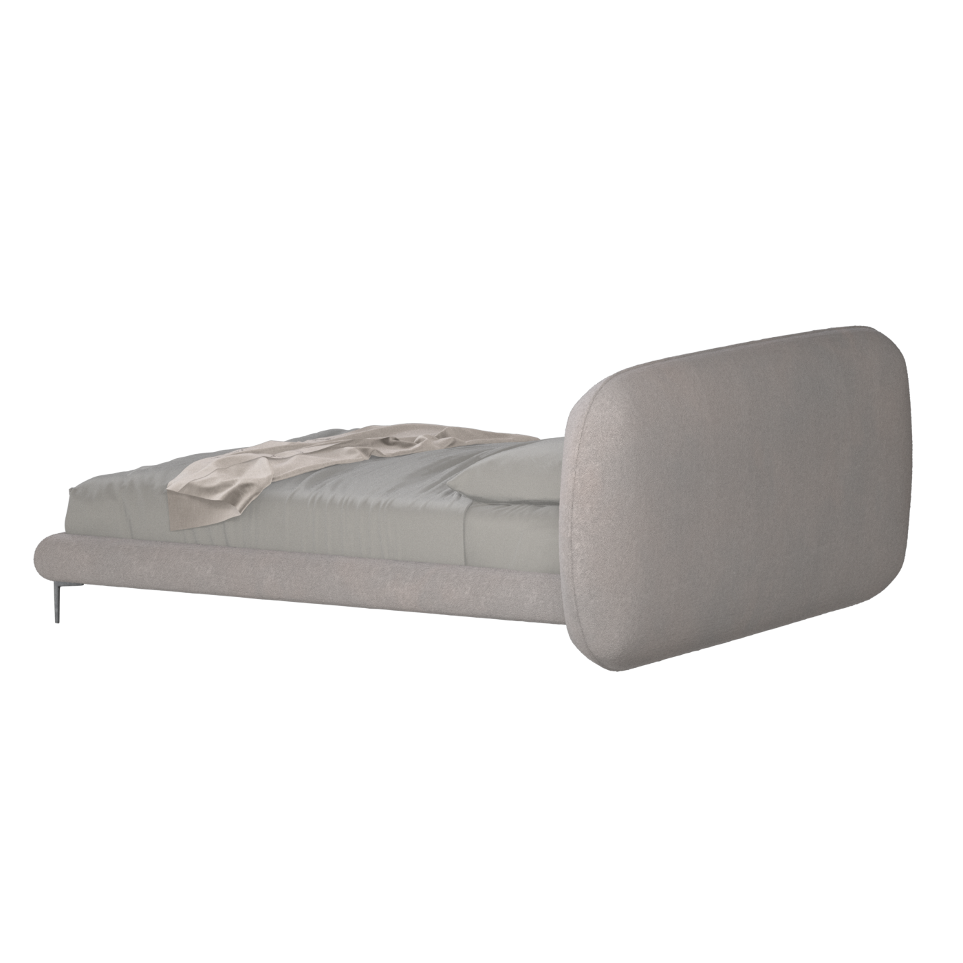 Bolzano Upholstered Bed with Curved Headboard