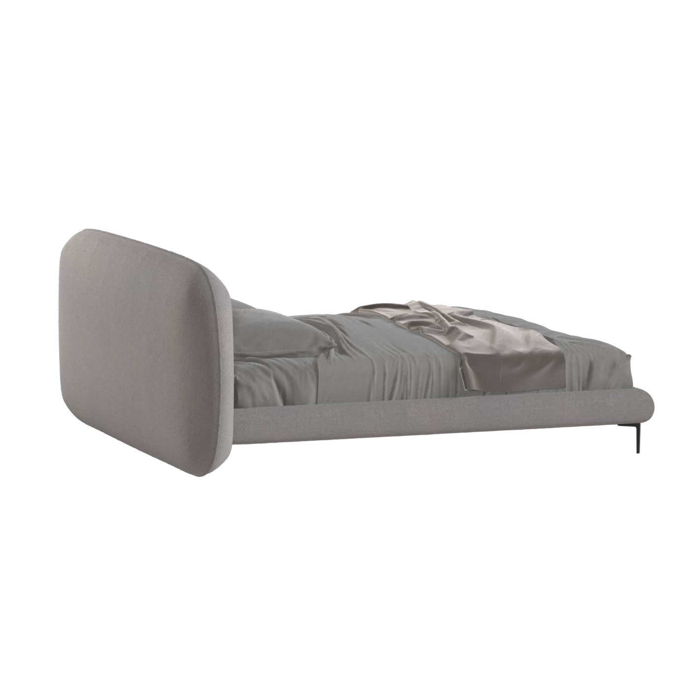 Bolzano Upholstered Bed with Curved Headboard