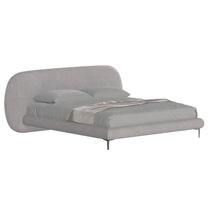 Bolzano Upholstered Bed with Curved Headboard
