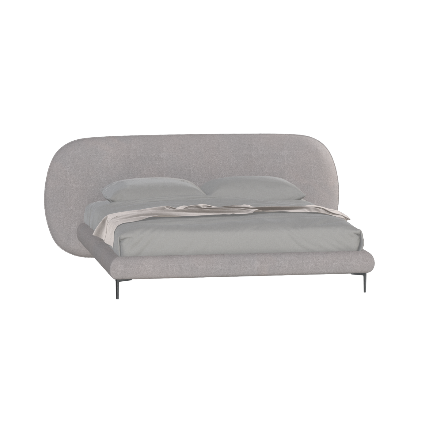 Bolzano Upholstered Bed with Curved Headboard