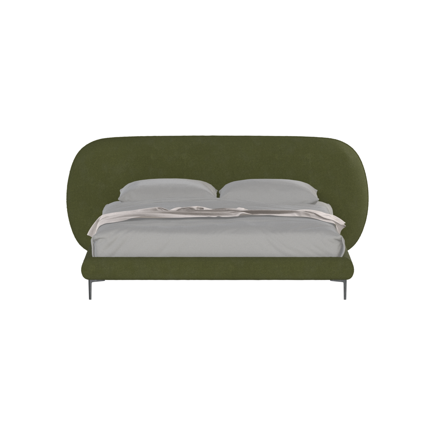 Bolzano Upholstered Bed with Curved Headboard