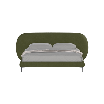 Bolzano Upholstered Bed with Curved Headboard