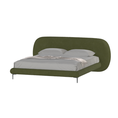 Bolzano Upholstered Bed with Curved Headboard