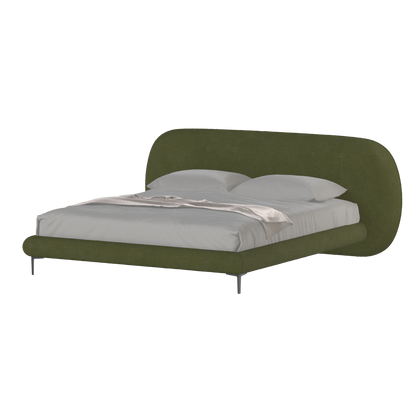 Bolzano Upholstered Bed with Curved Headboard