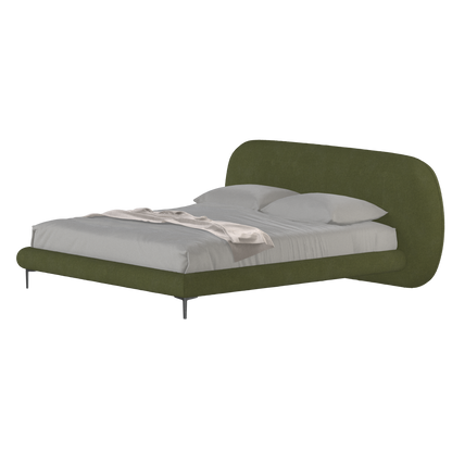 Bolzano Upholstered Bed with Curved Headboard