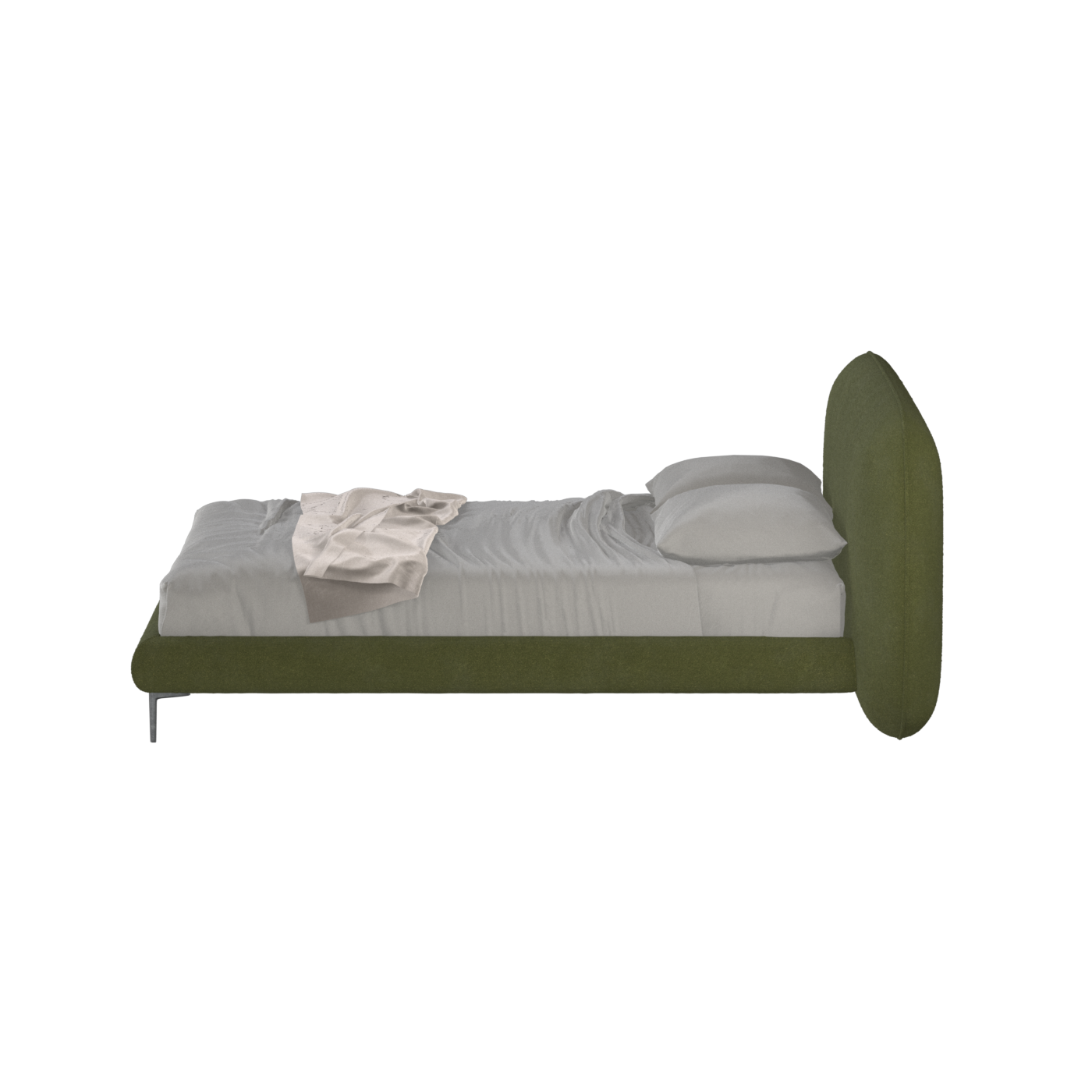 Bolzano Upholstered Bed with Curved Headboard