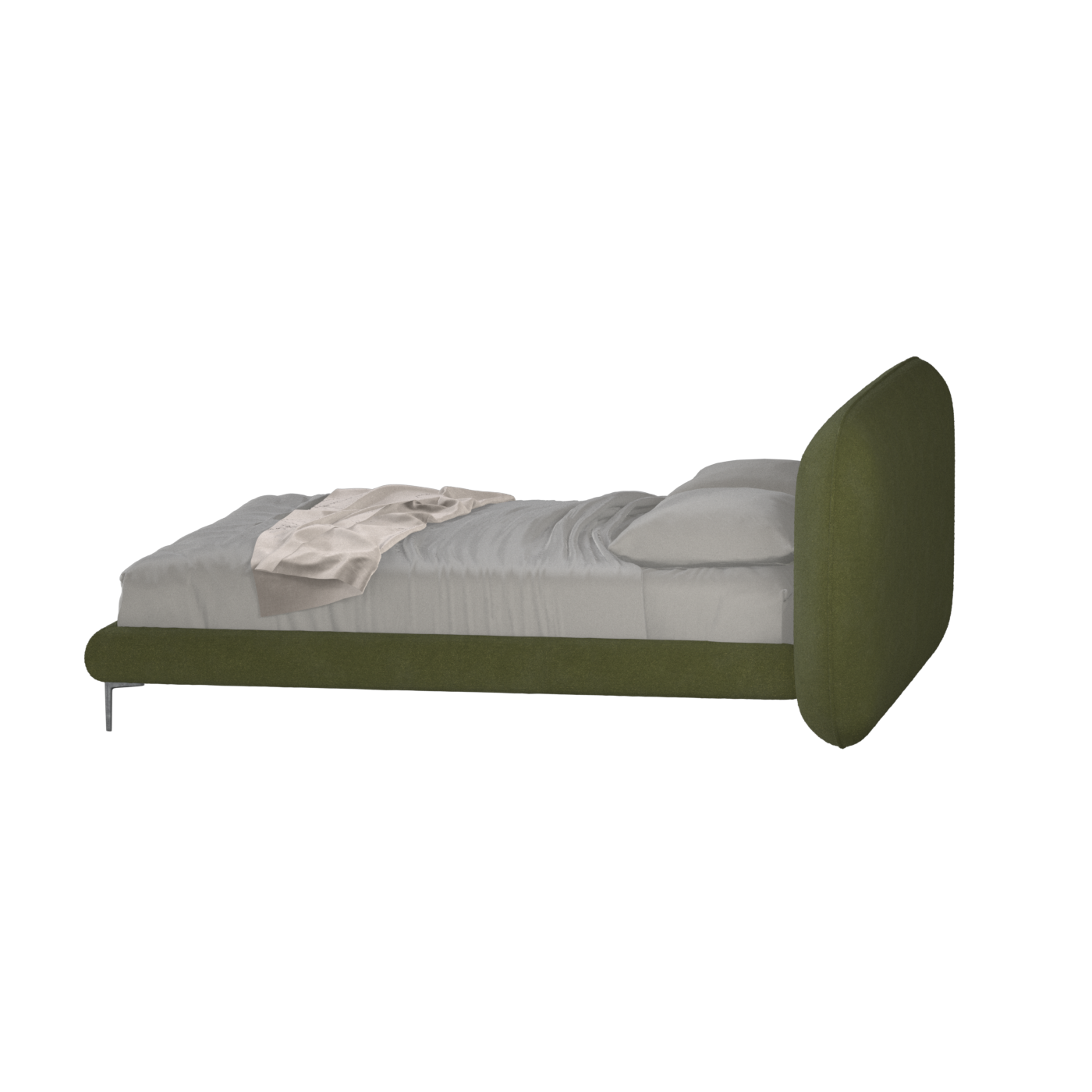Bolzano Upholstered Bed with Curved Headboard