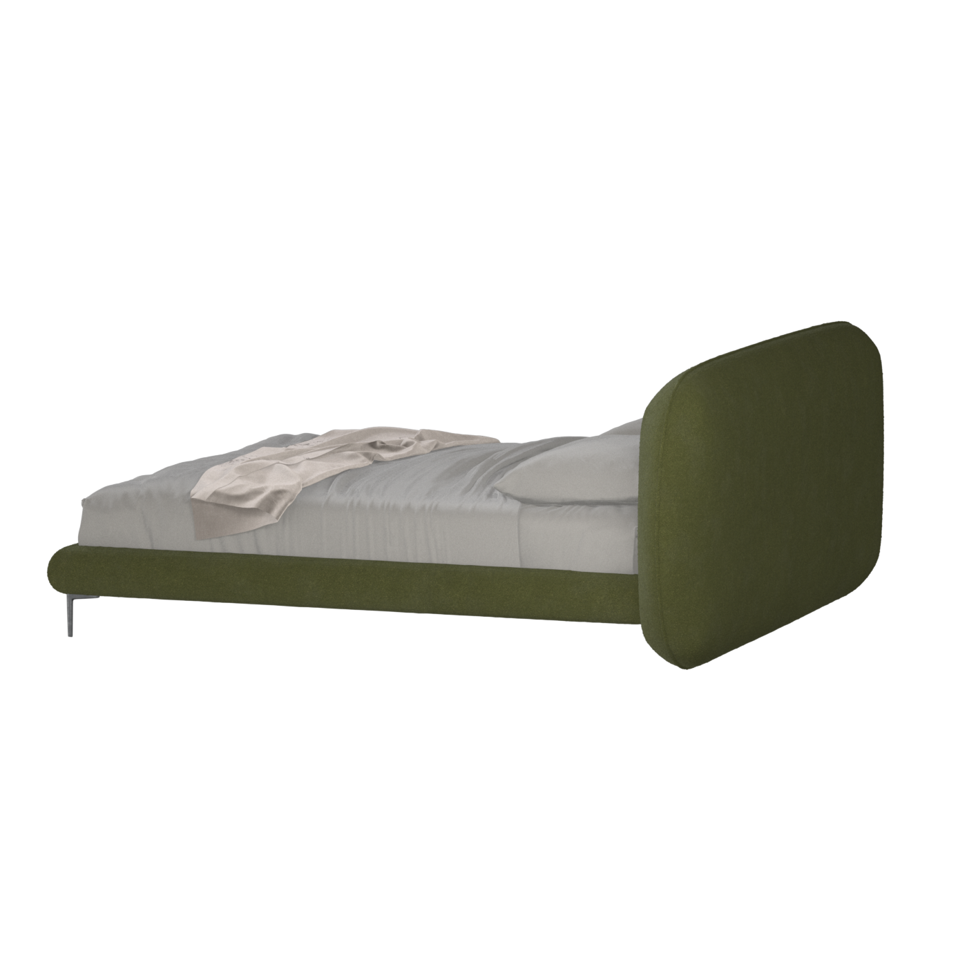 Bolzano Upholstered Bed with Curved Headboard