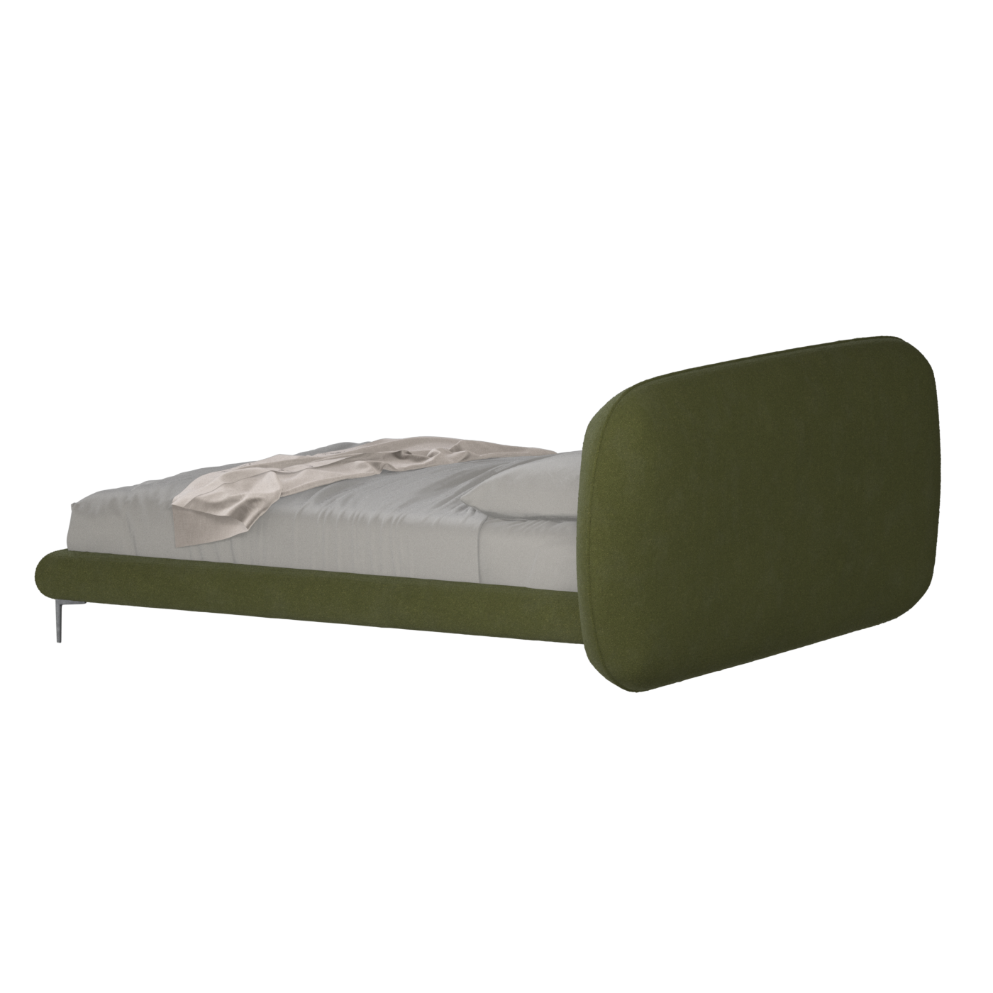 Bolzano Upholstered Bed with Curved Headboard