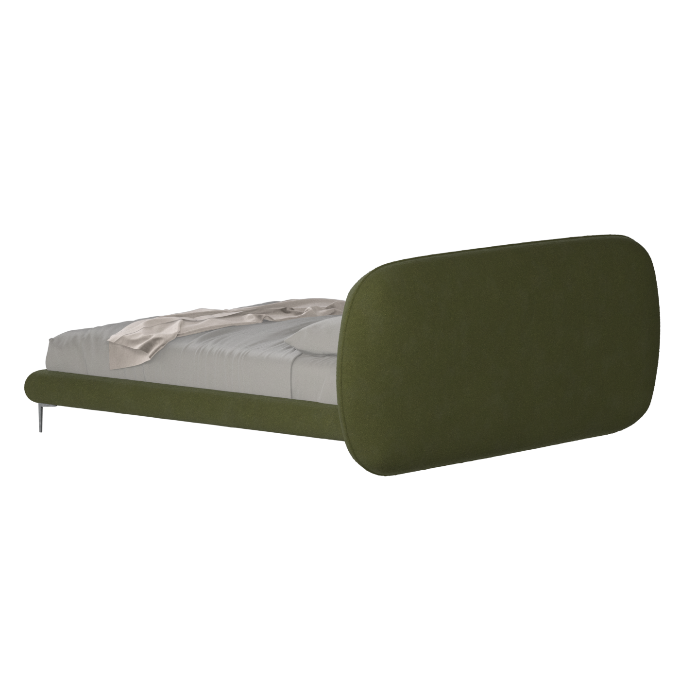 Bolzano Upholstered Bed with Curved Headboard