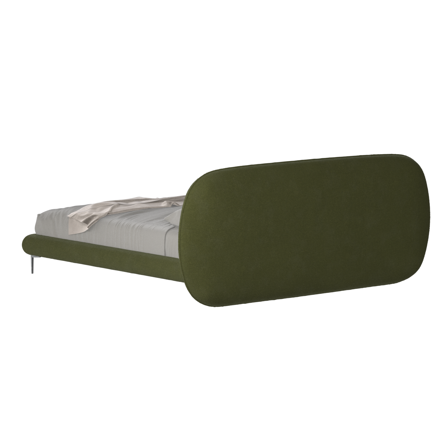 Bolzano Upholstered Bed with Curved Headboard