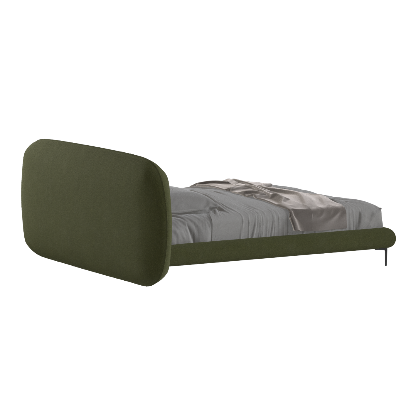 Bolzano Upholstered Bed with Curved Headboard