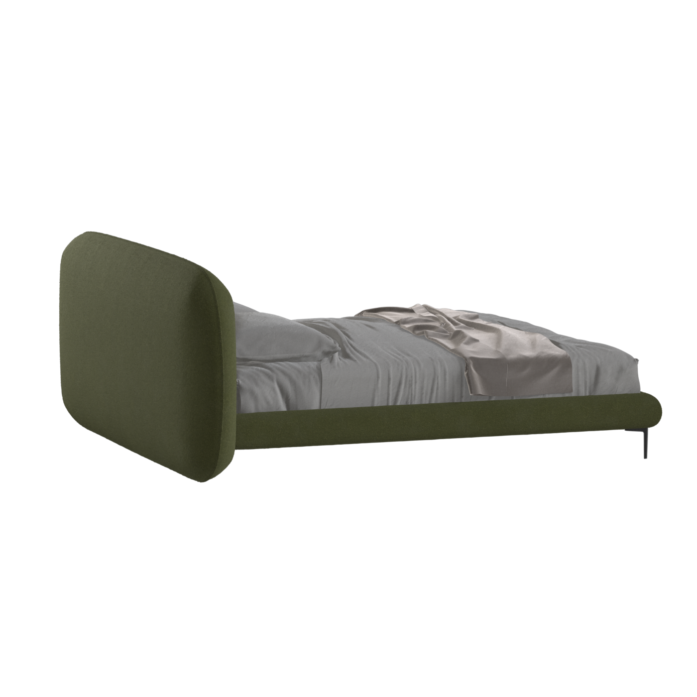 Bolzano Upholstered Bed with Curved Headboard