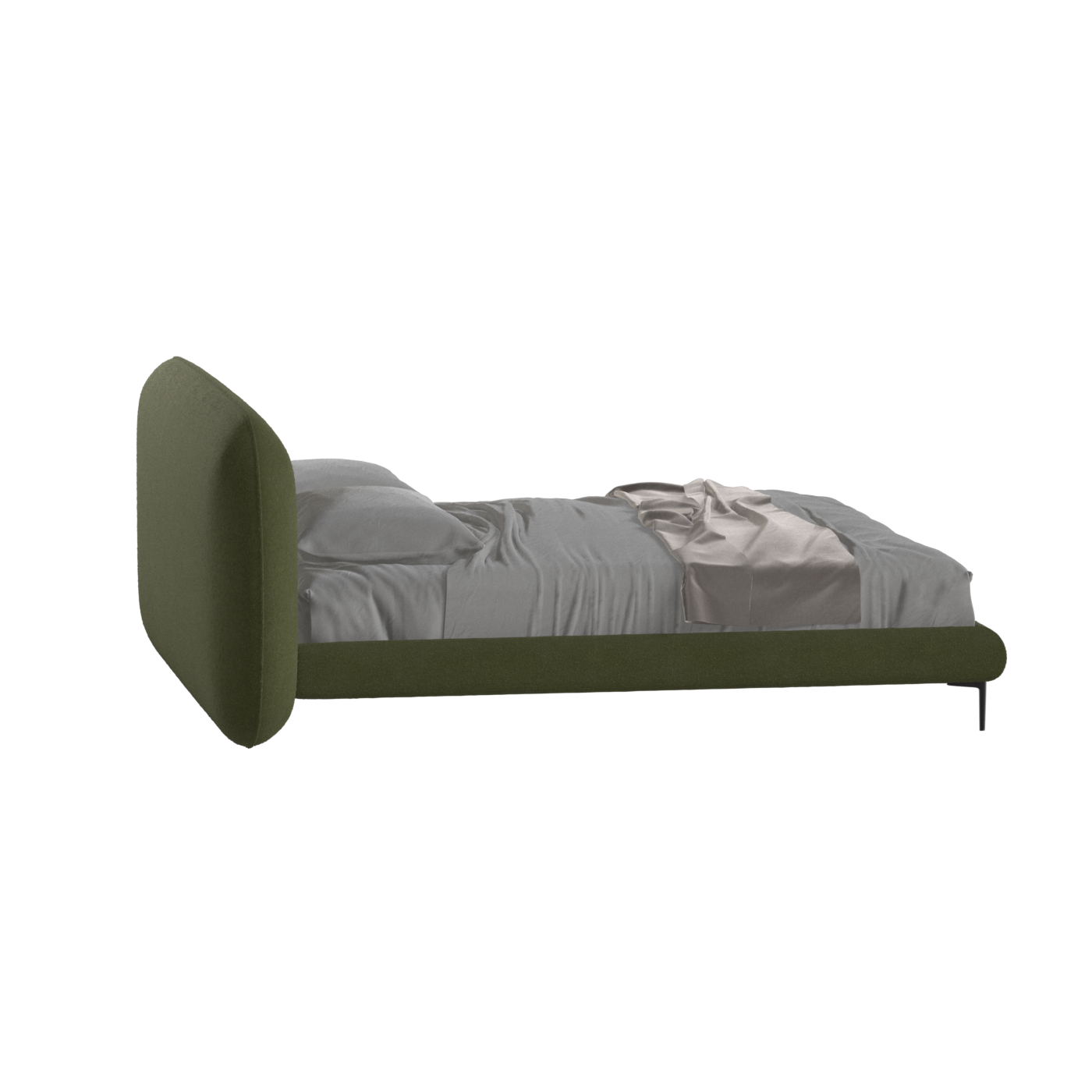 Bolzano Upholstered Bed with Curved Headboard