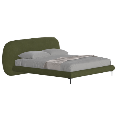 Bolzano Upholstered Bed with Curved Headboard