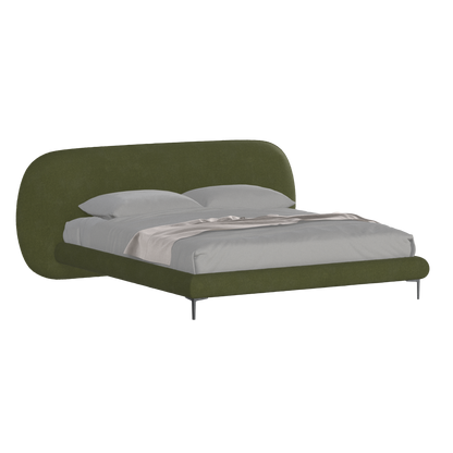 Bolzano Upholstered Bed with Curved Headboard