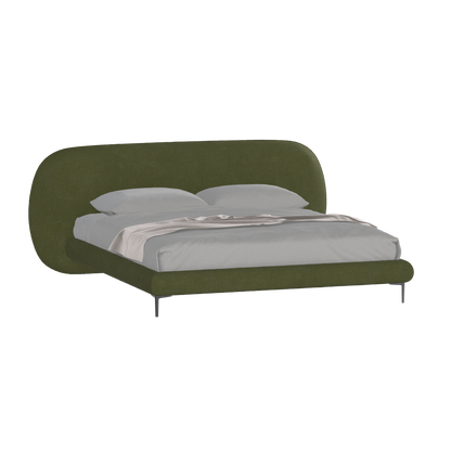Bolzano Upholstered Bed with Curved Headboard