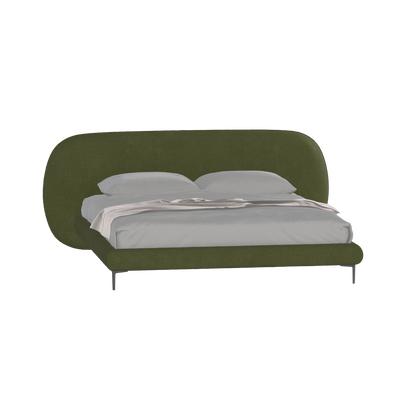 Bolzano Upholstered Bed with Curved Headboard