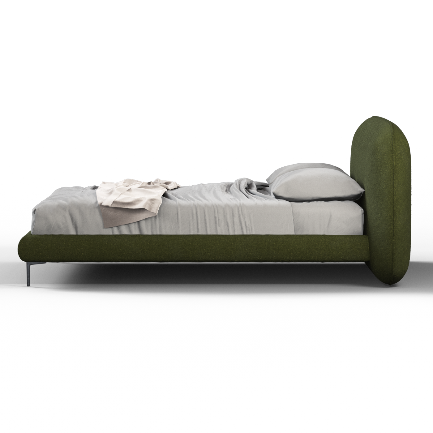 Bolzano Upholstered Bed with Curved Headboard