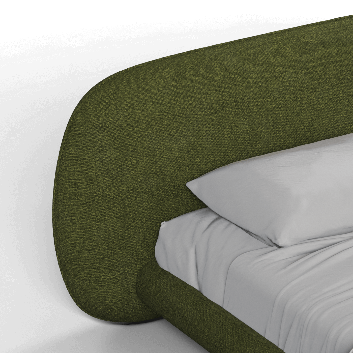 Bolzano Upholstered Bed with Curved Headboard