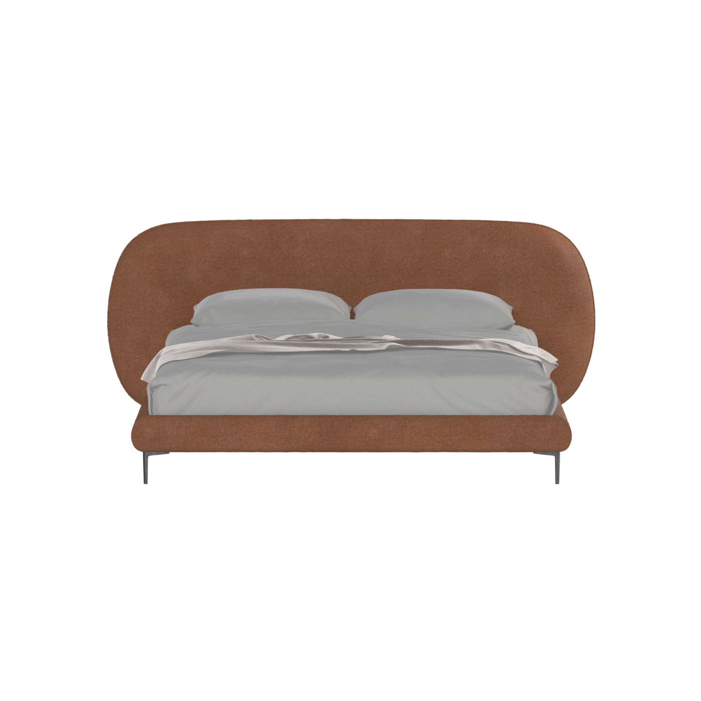 Bolzano Upholstered Bed with Curved Headboard