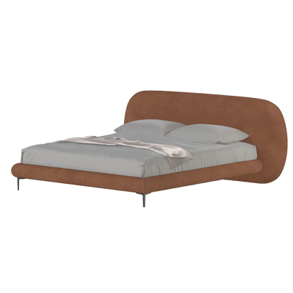 Bolzano Upholstered Bed with Curved Headboard