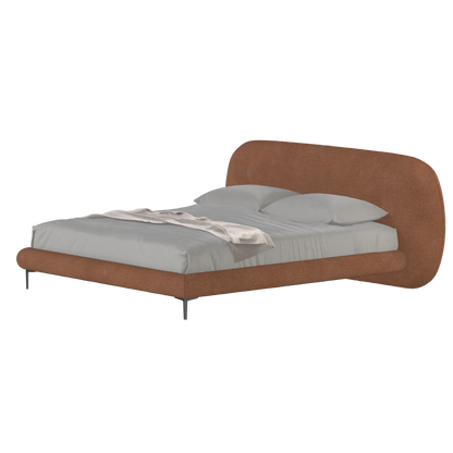 Bolzano Upholstered Bed with Curved Headboard