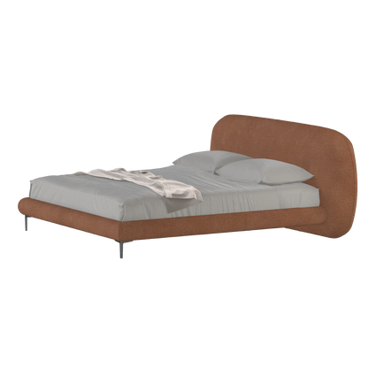 Bolzano Upholstered Bed with Curved Headboard