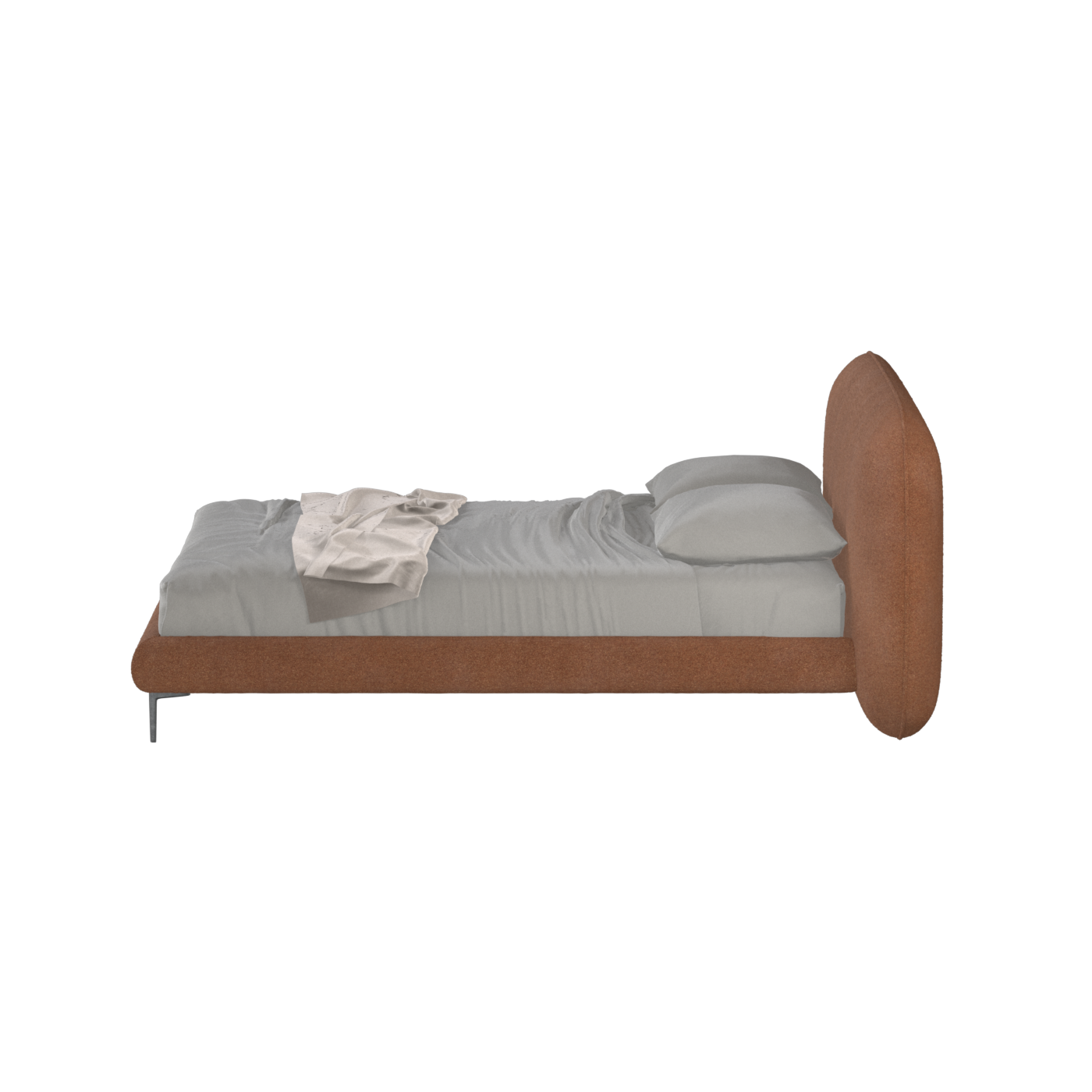 Bolzano Upholstered Bed with Curved Headboard