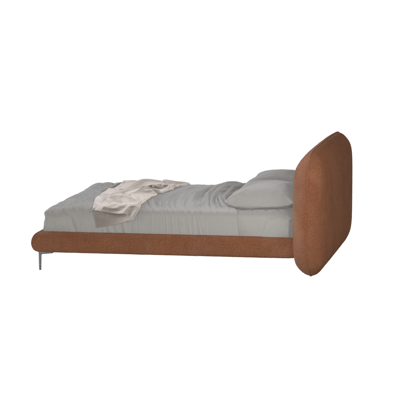 Bolzano Upholstered Bed with Curved Headboard